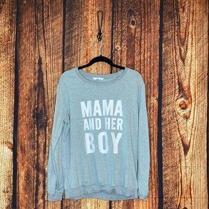 Mama and Her Boy Graphic Sweater